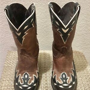 Ariat Brown and Black Western Cowboy Boots
